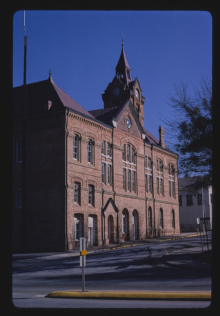 The Opera House (1882), overall angle view, Boyce Street, Newberry, South Carolina (1988)