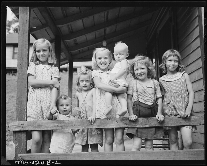 Miners' children at Big Sandy Housing Camp, West Virginia.