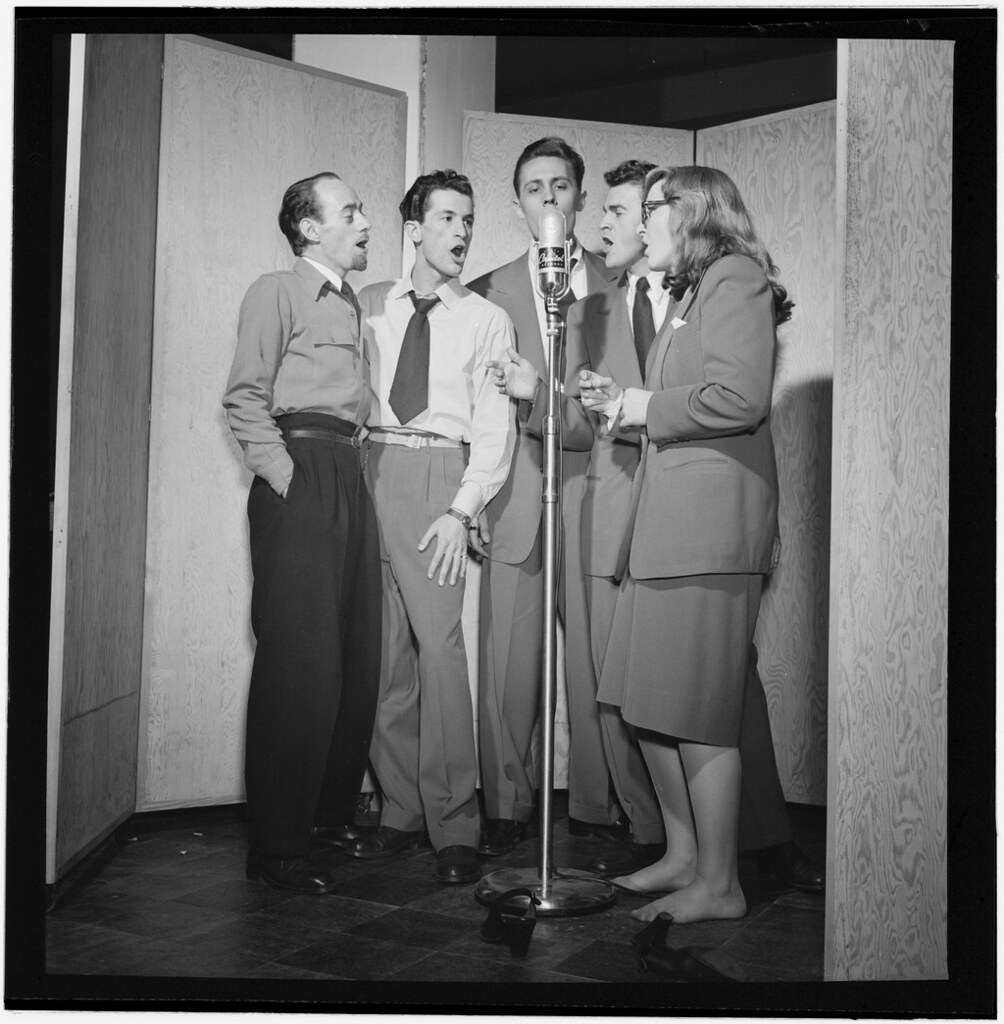 Dave Lambert and The Pastels at the Capitol session, NYC, 1947