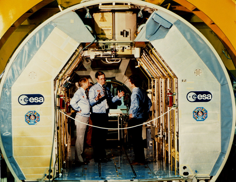 Vice President Bush with Spacelab Astronauts