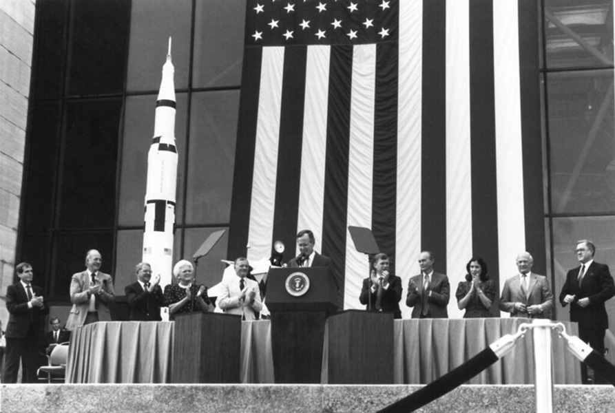President George Bush and Apollo 11 Astronauts