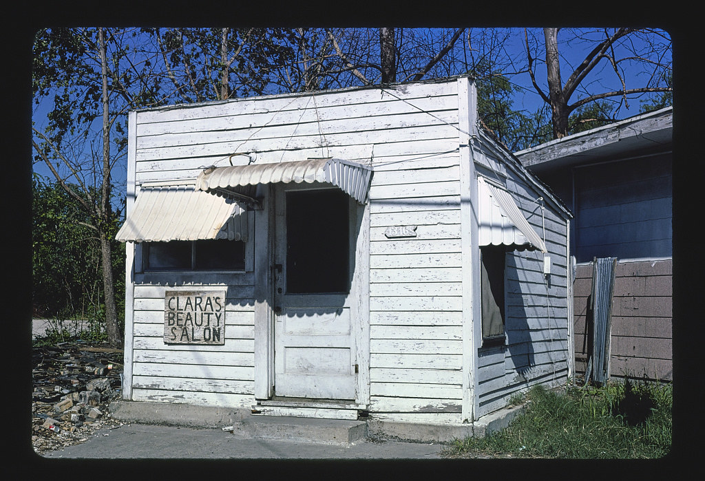 Clara's Beauty Salon, Jensen Drive, Houston, Texas, 1977