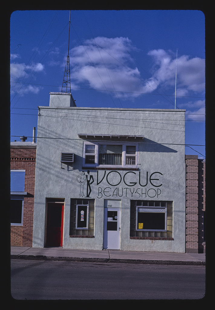 Vogue Beauty Shop, 3rd Street, Mobridge, South Dakota, 1987