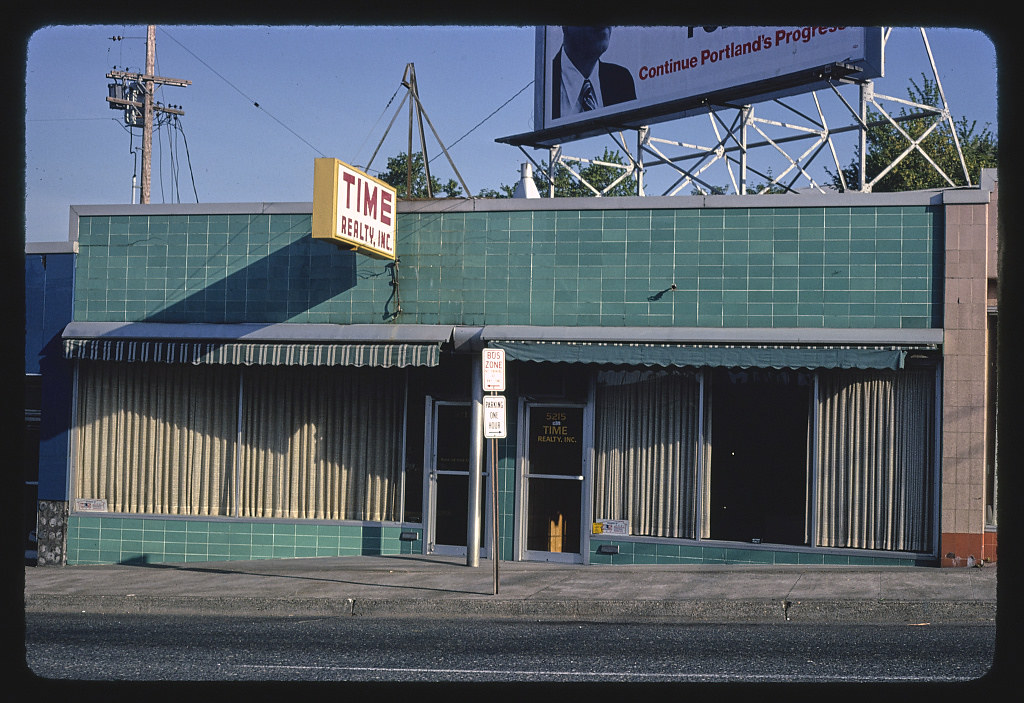 Time Realty, Sandy Avenue, Portland, Oregon, 1980