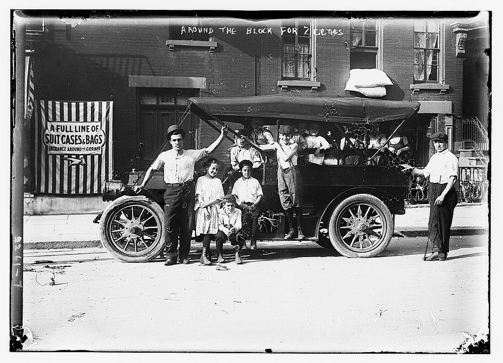 Around the block for 2 cents [car]