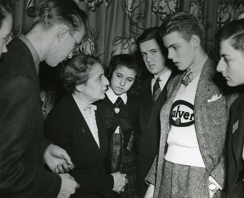 Lise Meitner with Science Talent Search finalists
