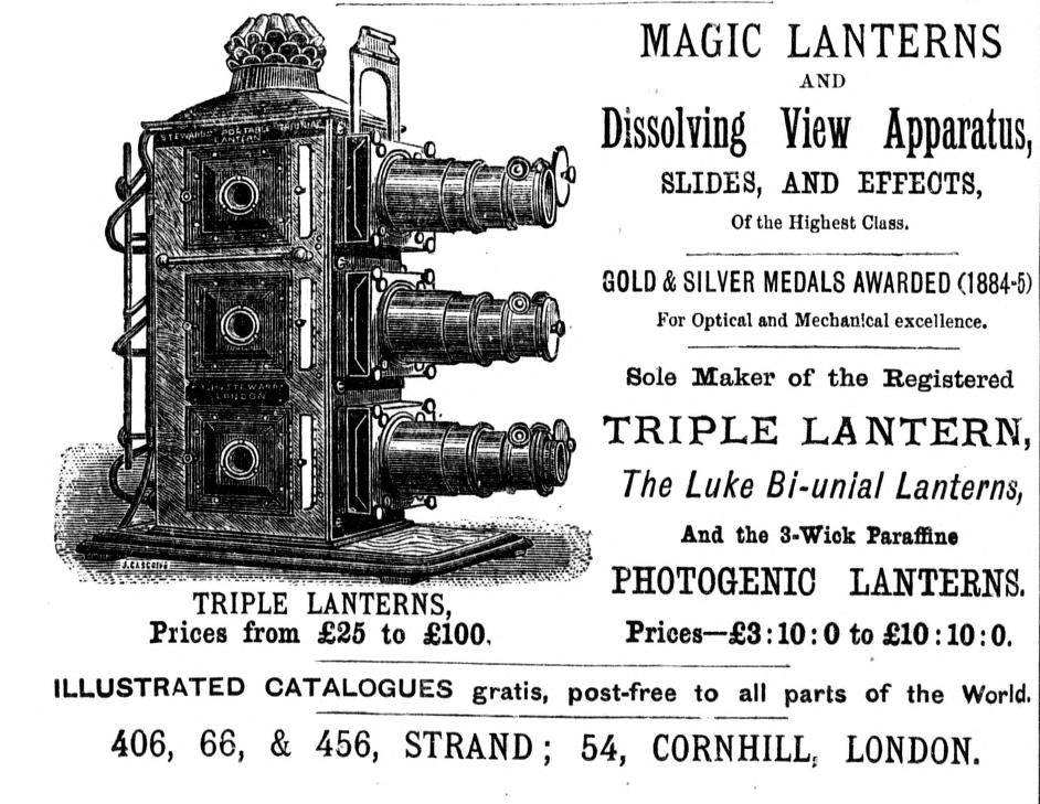 Victorian magic lantern projector