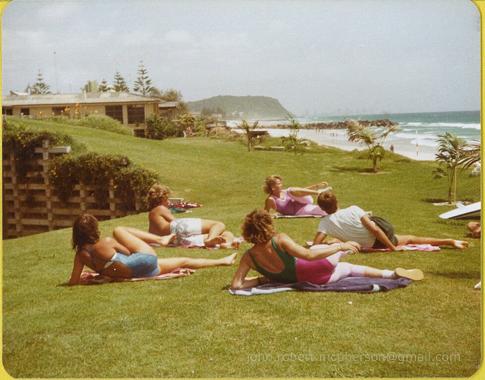 Palm Beach surf girls fundraising, 1980s