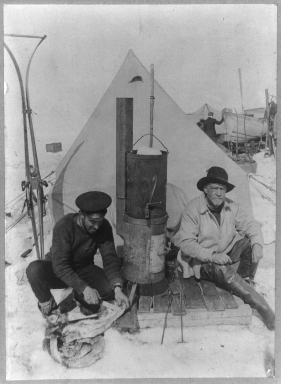 First ocean camp Antarctica